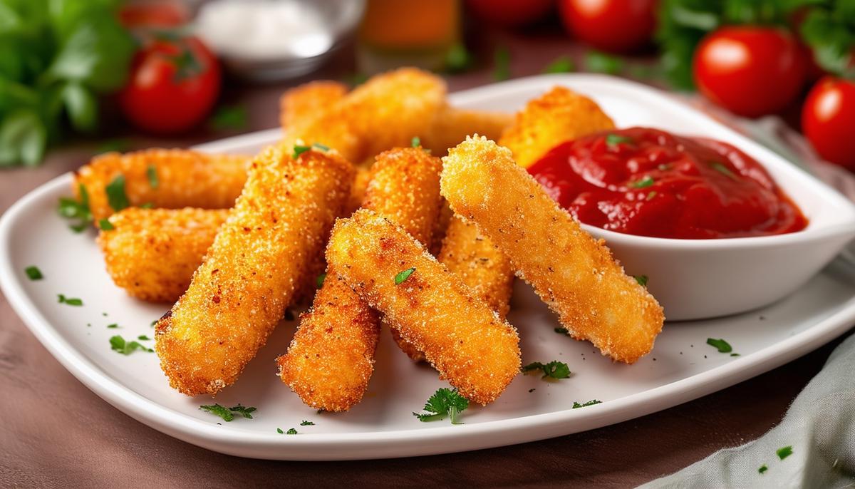 Air Fryer Mozzarella Sticks