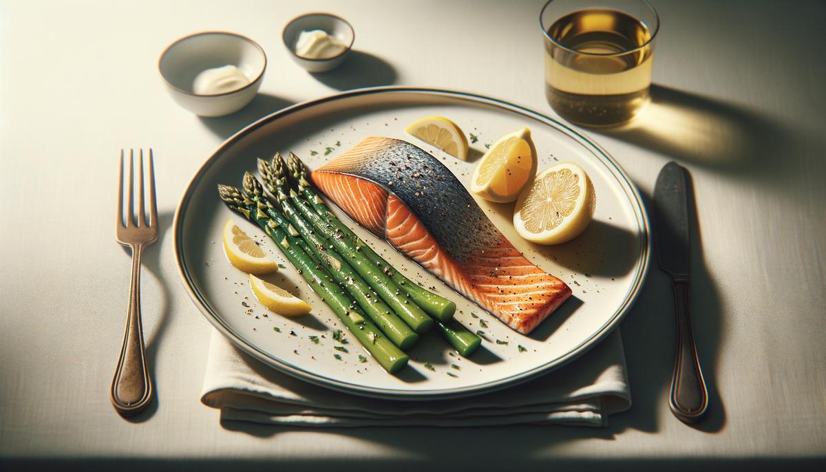 Keto Baked Salmon and Asparagus