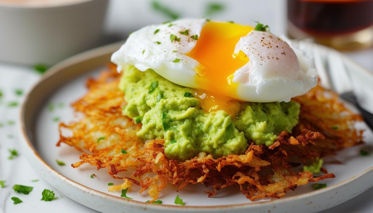 Hash Browns with Poached Eggs