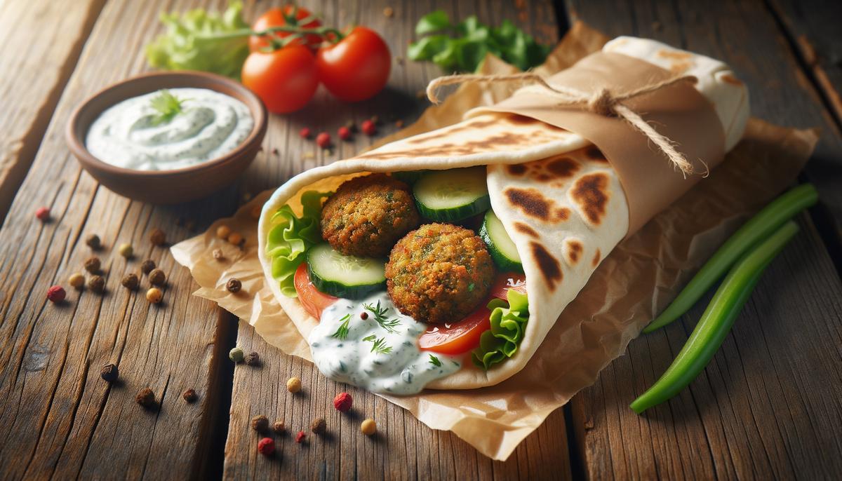 Falafel with Pita and Tzatziki