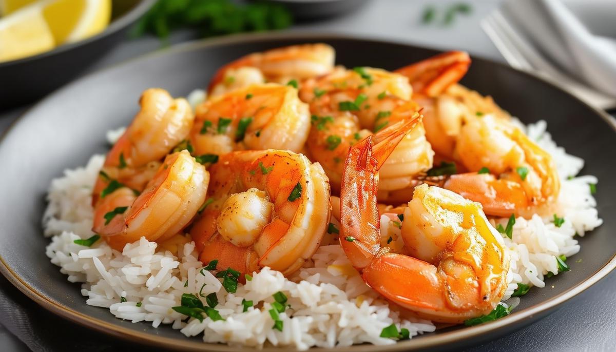 Garlic Butter Shrimp and Rice