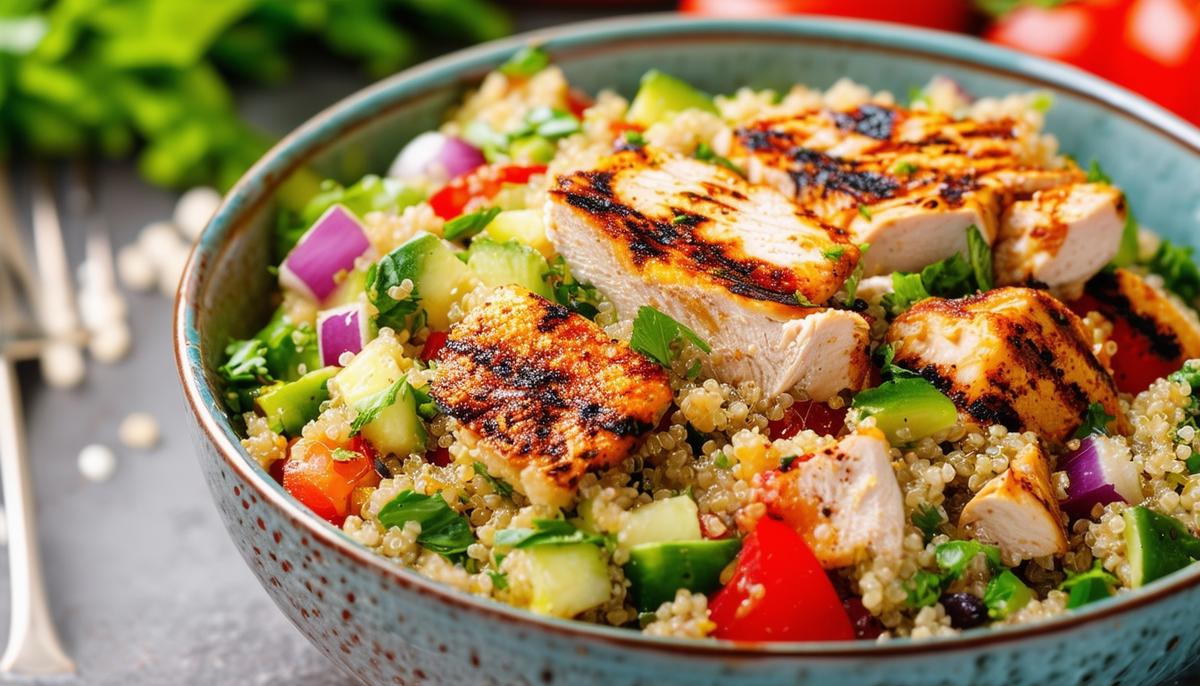 Grilled Chicken Quinoa Salad