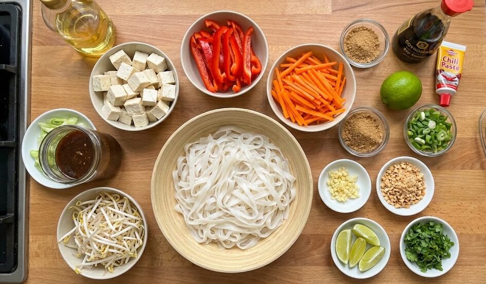 Vegan Pad Thai with Tofu