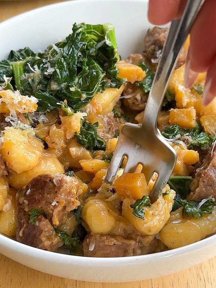 One-Pot Gnocchi with Sausage and Kale