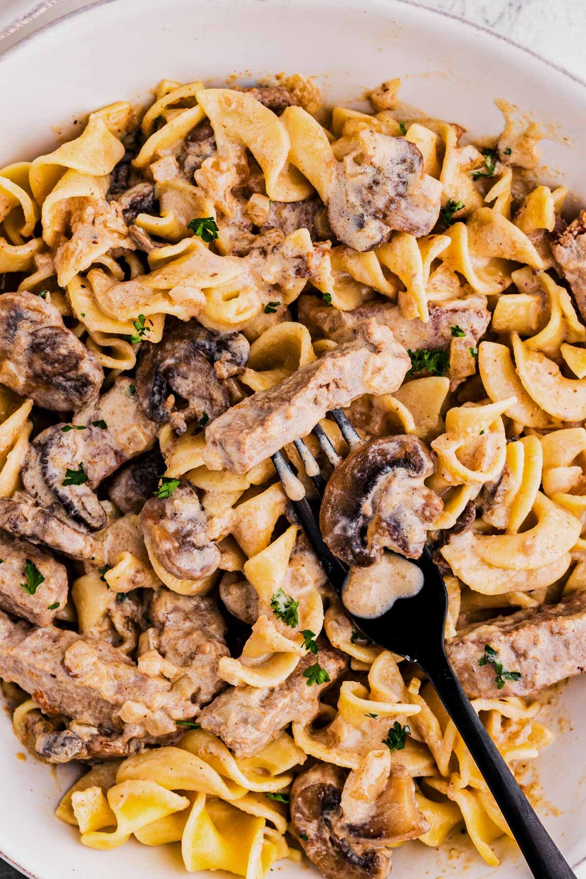 One-Pot Beef Stroganoff