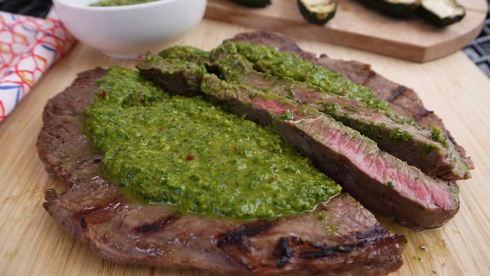 Grilled Steak with Chimichurri
