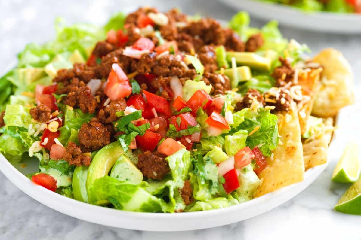 Keto Beef Taco Salad