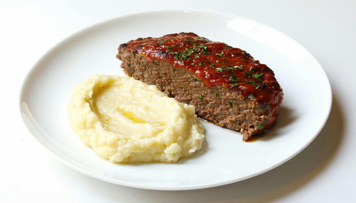 Keto Meatloaf and Cauliflower Mash