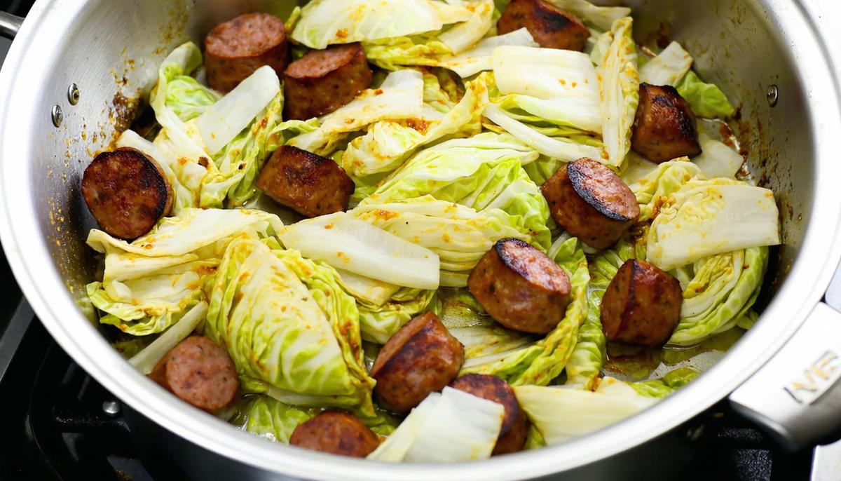 Keto Sausage and Cabbage Skillet
