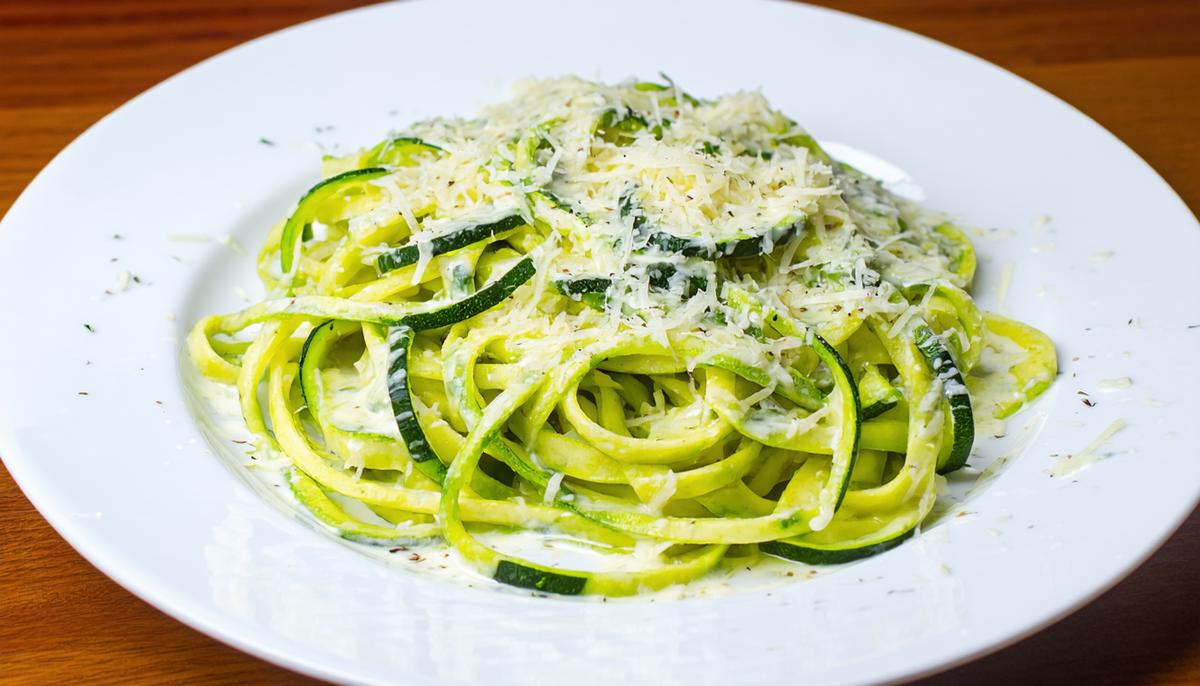 Keto Zoodle Alfredo Recipe