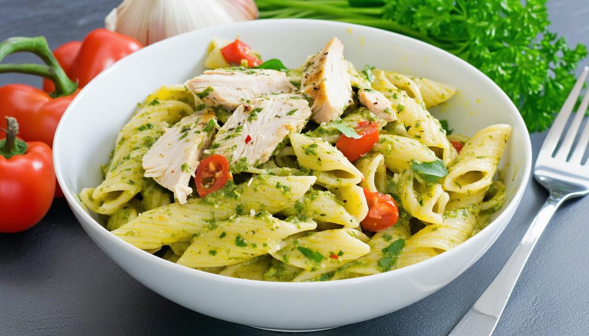 One-Pot Creamy Pesto Pasta