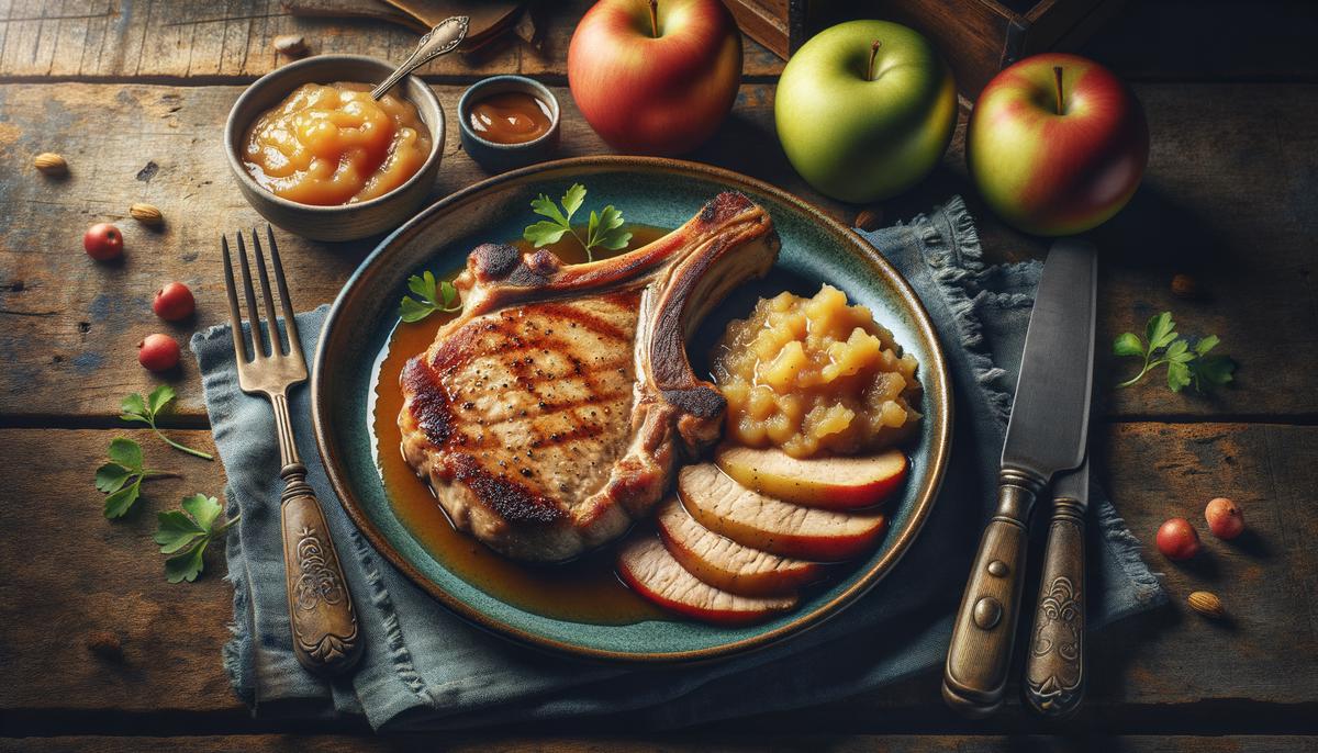 Pork Chops with Applesauce
