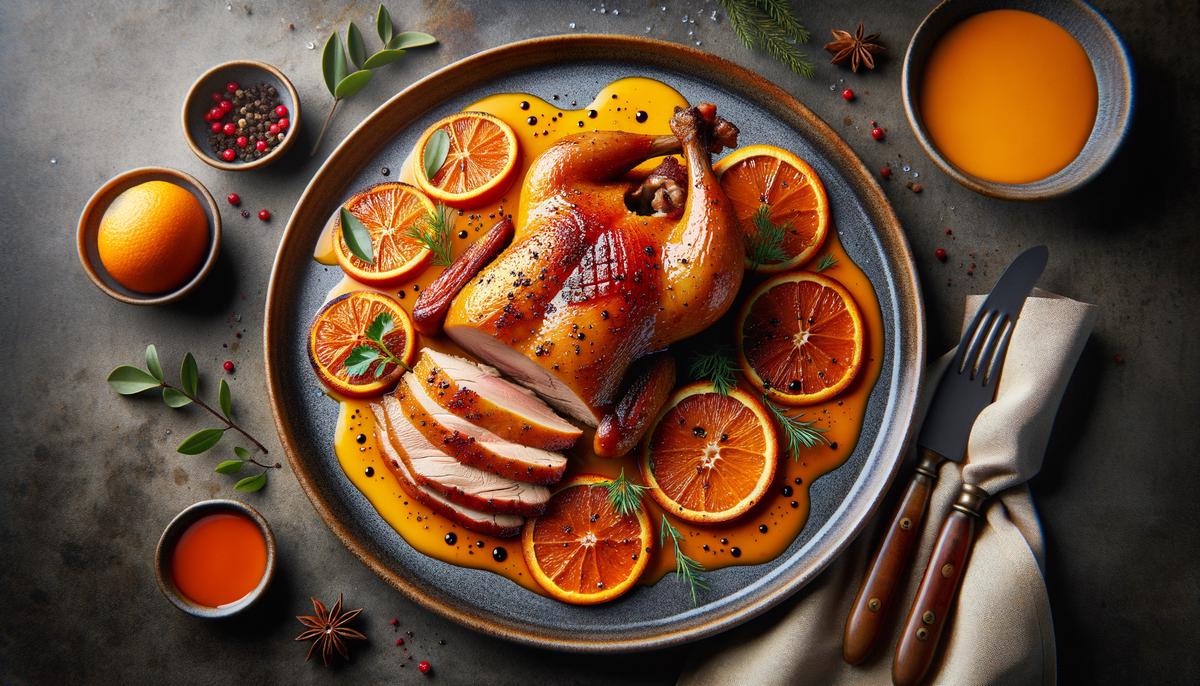 Roast Duck with Orange Sauce
