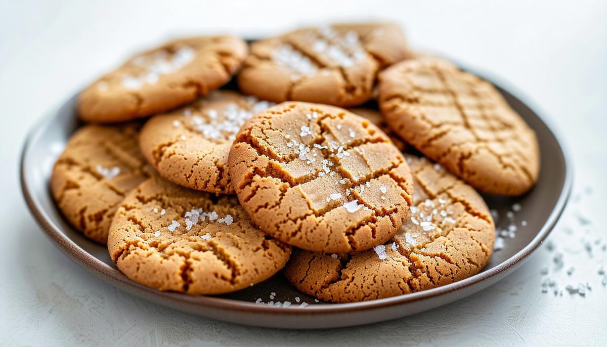 Peanut Butter Cookies with Sea Salt