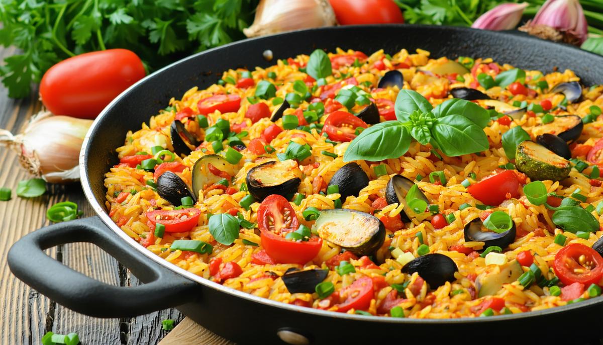 Vegan Vegetable Paella Recipe
