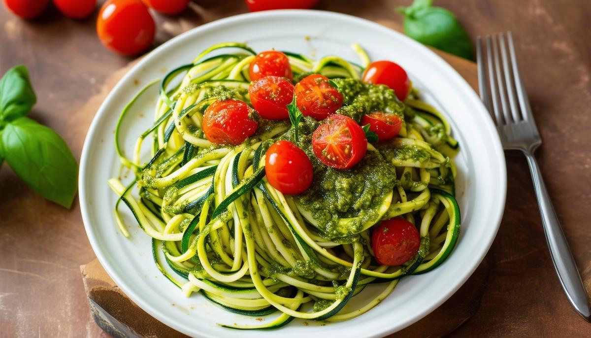 Zucchini Noodles with Pesto