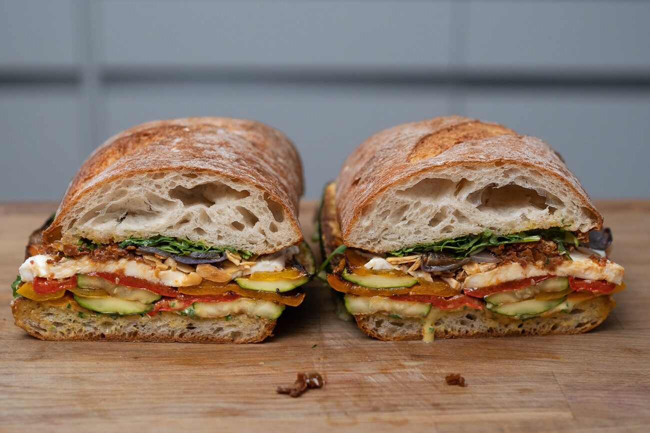 grilled veg sandwich