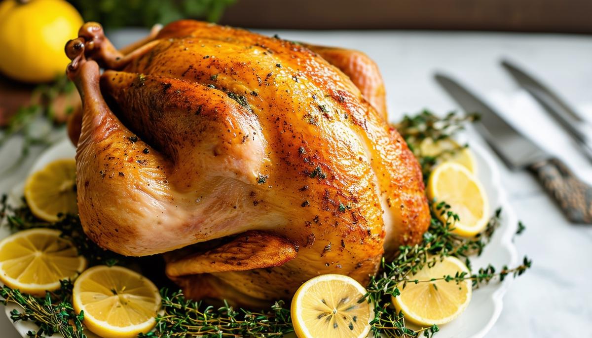 Roast Chicken with Lemon & Thyme