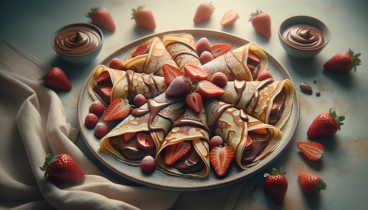 Nutella Strawberry Crepes Every Day Delishing